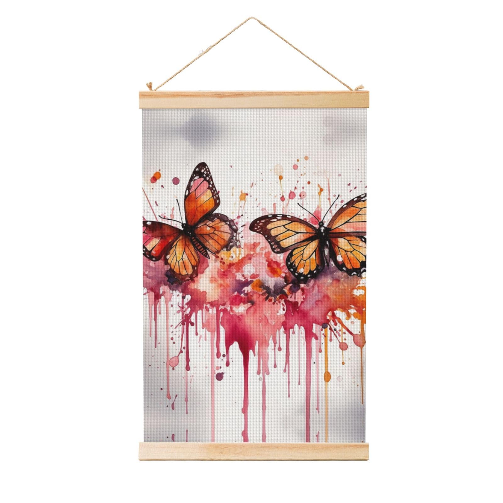 Aquarelle de papillon rétro en suspension pour une ambiance douce - 8