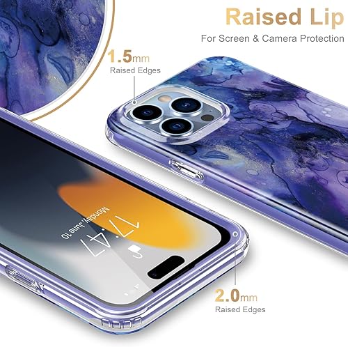 Miniatura 3 de Esdot Funda protectora para iPhone 15 Pro Max con protector de pantalla integrado, funda duradera con diseños de moda para mujeres y niñas, funda