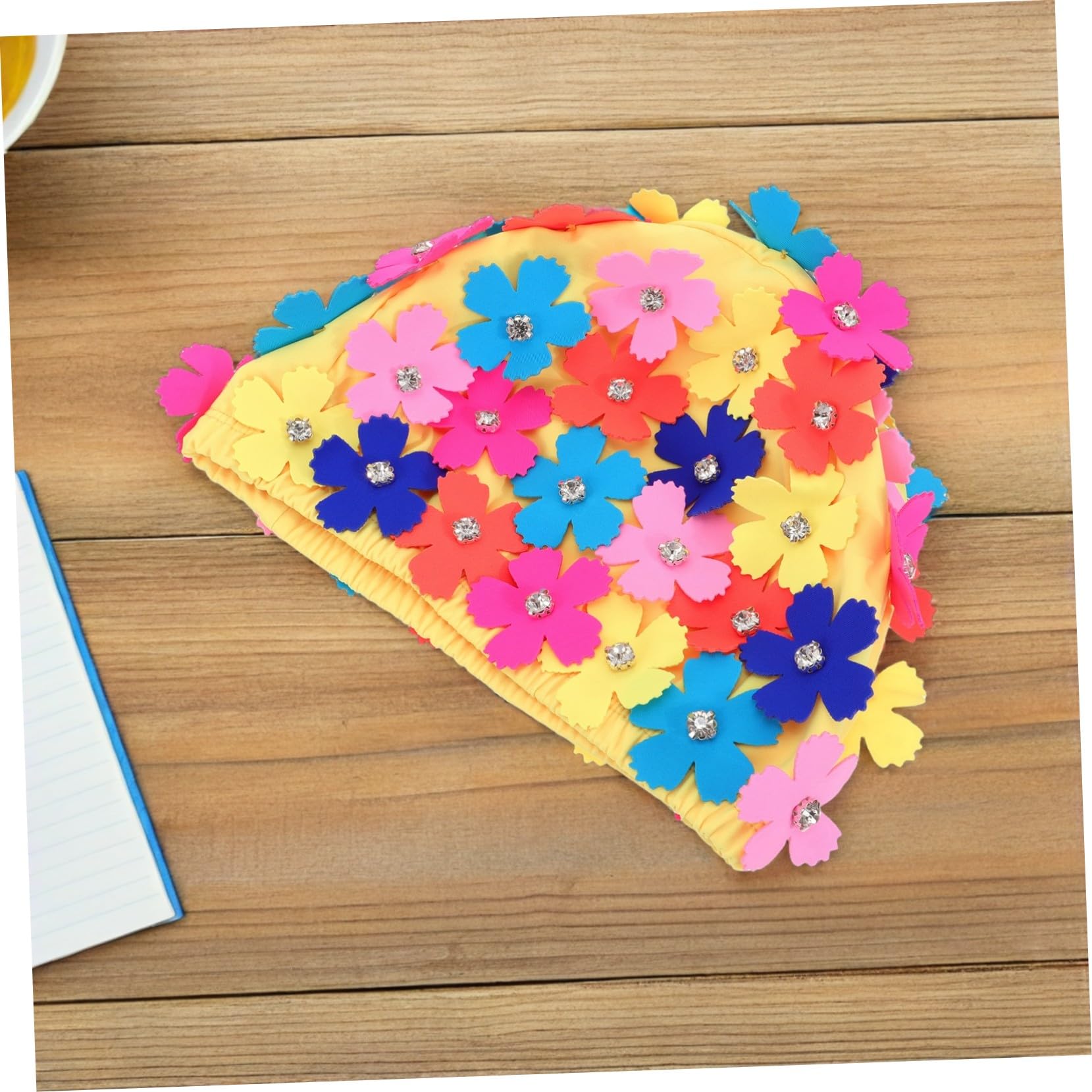 Gorro de Baño Floral para Mujer Adulta, 2 Piezas de Nailon