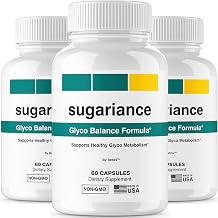 3 Pack Sugariance Capsules - Official Sugariance Pills Advanced Premium Formula Support With All Natural Ingredients For Maximum Strength Wellness & Overall Health Reviews, 180 Capsules for 3 Months
