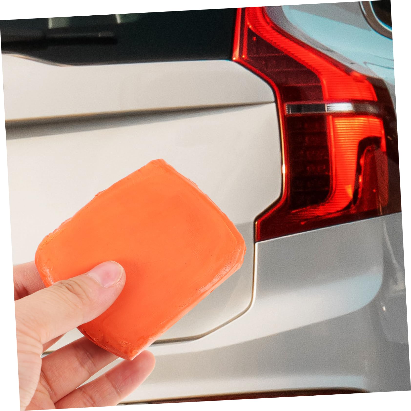 5 Set Dell'autolavaggio Argilla Sfregamento Plastilina Macchine Clay Block per I Dettagli Dell'auto Prodotti per La Pulizia Dell'auto Gomma da Cancellare Arancia 4 Pezzi*5