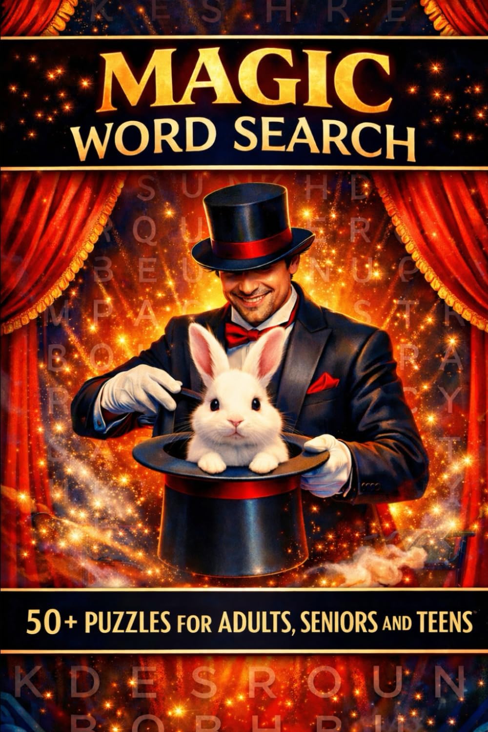 Magic Word Search: 50+ Fun & Relaxing Brain Puzzles for Adults, Seniors and Teens