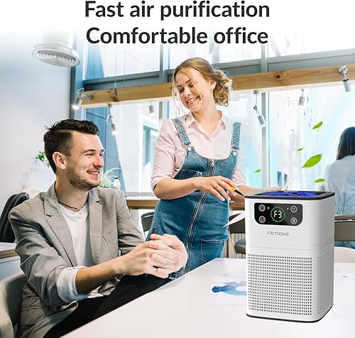 Miniatura 5 de Purificadores de aire para dormitorio y hogar, limpiador de aire con esponja de fragancia, modo de sueño, sistema de filtración 3 en 1, compacto con