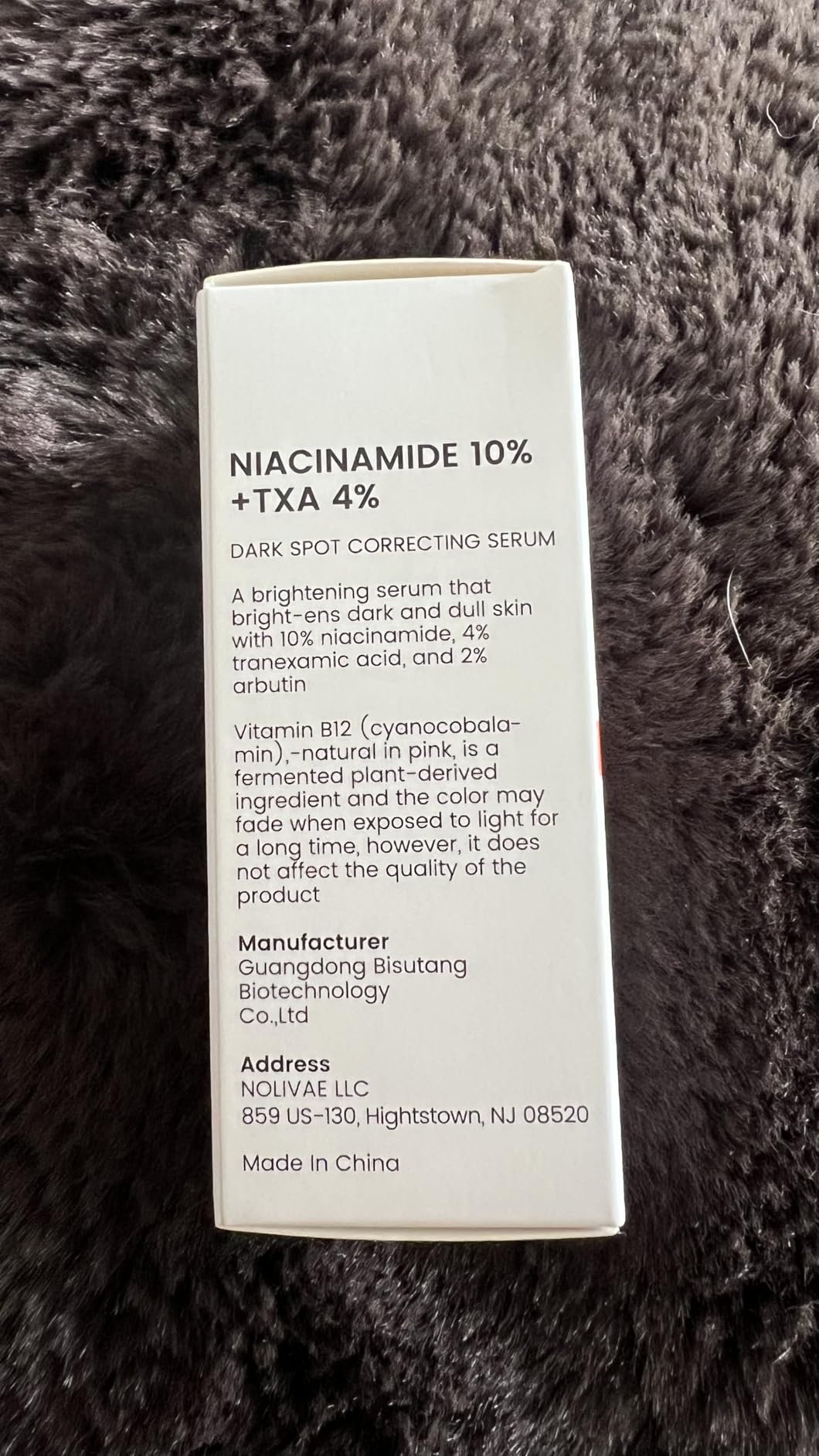 NOLIVAE Dark Spot Care Serum, Niacinamide 10% + TXA 4% + Alpha Arbutin 2%, Lightweight Hydrating Daily Face Serum for Uneven Skin Tone, Glass Skin Glow, 1 fl oz