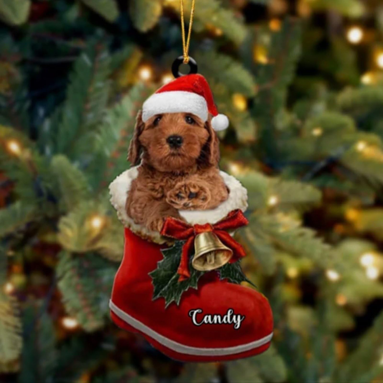 Luckluccy Custom Bull Terrier Acrylic Ornament,Bull Terrier Christmas Ornament 2025,Pet Decor,Pet Tree Decor,Christmas 2025(Style 15)