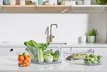 SmartStore Compact Clear Modular Storage Bin Container for Kitchen, XS
