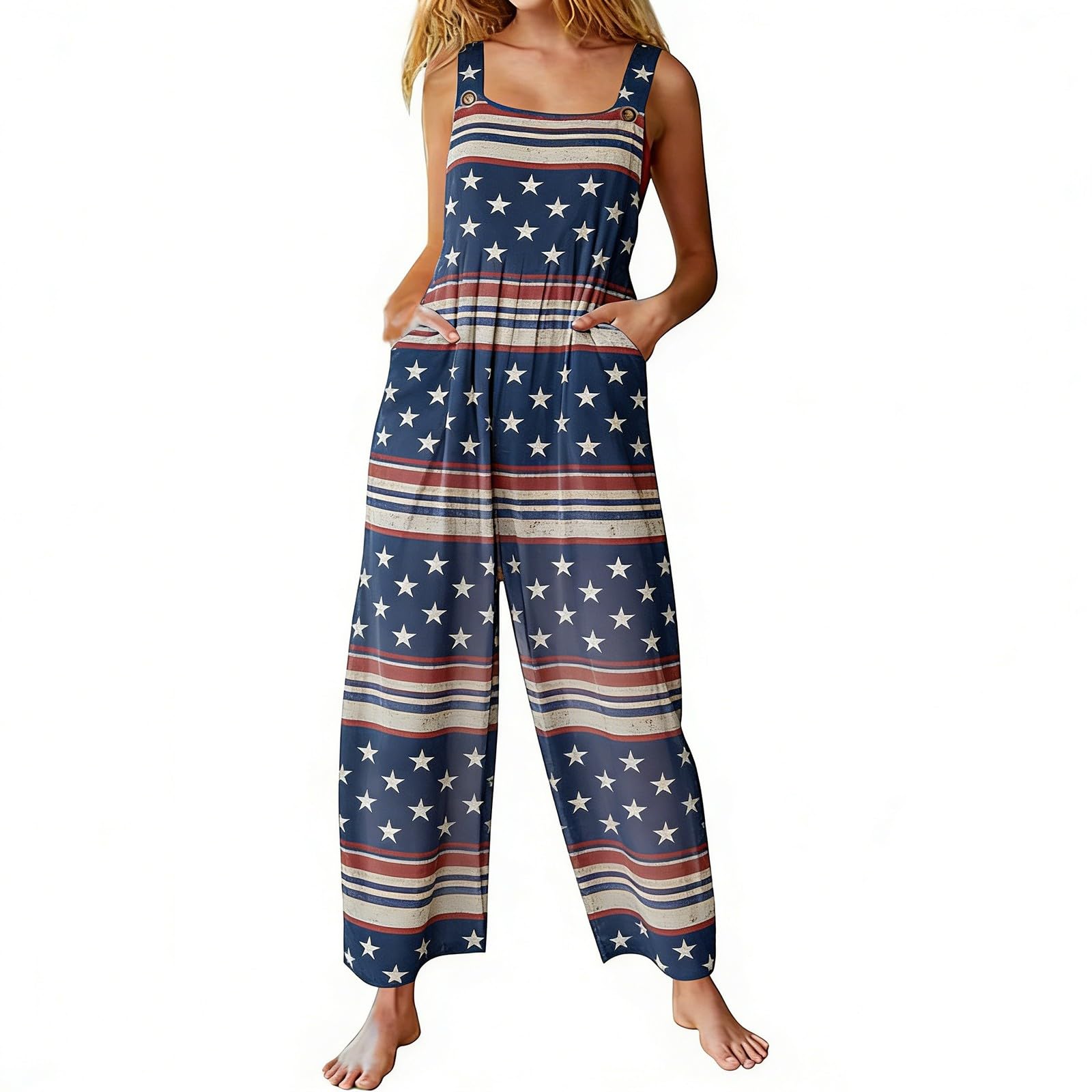WWricotta Mono corto sin tirantes con estampado floral, ligero, de tejido mixto, informal, para verano y actividades al aire libre, mujer, shorts, bolsillos, cintura elástica, para festivales, fresco