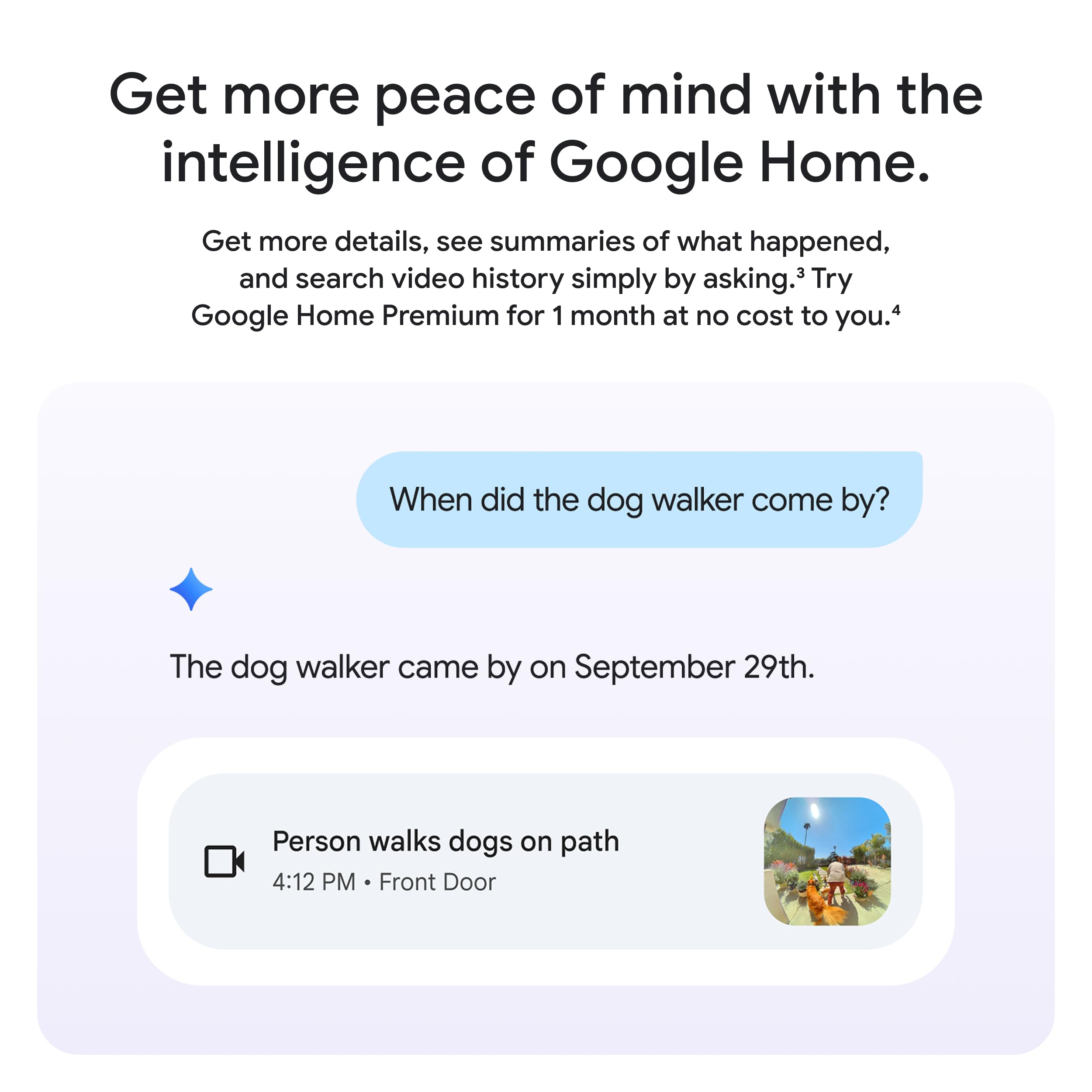 Google Nest Doorbell (Wired, 3rd Gen) - 2K Video and Gemini, Live View, Night Vision, 2-Way Audio - Works with Google Home - 2025 Model - Linen