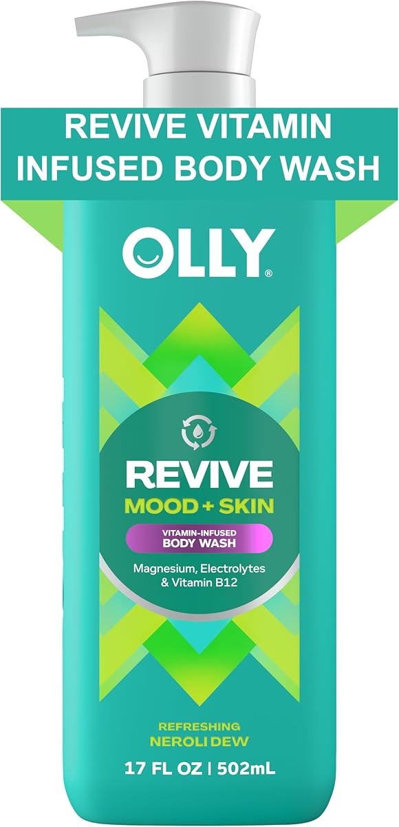 Revive Body Wash with Magnesium, Electrolytes & Vitamin B12-17 oz | For dry skin, Helps illuminate and refine skin, With magnesium, Electrolytes & Vitamin B12