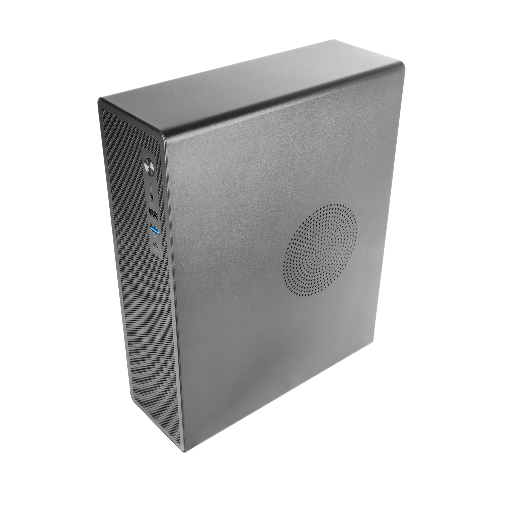 Tacens AEROSLIM500, Boîtier PC MicroATX, Panneaux Mesh Anti-poussière, Alimentation TFX 500W, Ventilateur Frontal FDB 90mm, Mini-Tour Slim Compatible MicroATX et Mini-ITX, USB-C et USB 3.0, Noir