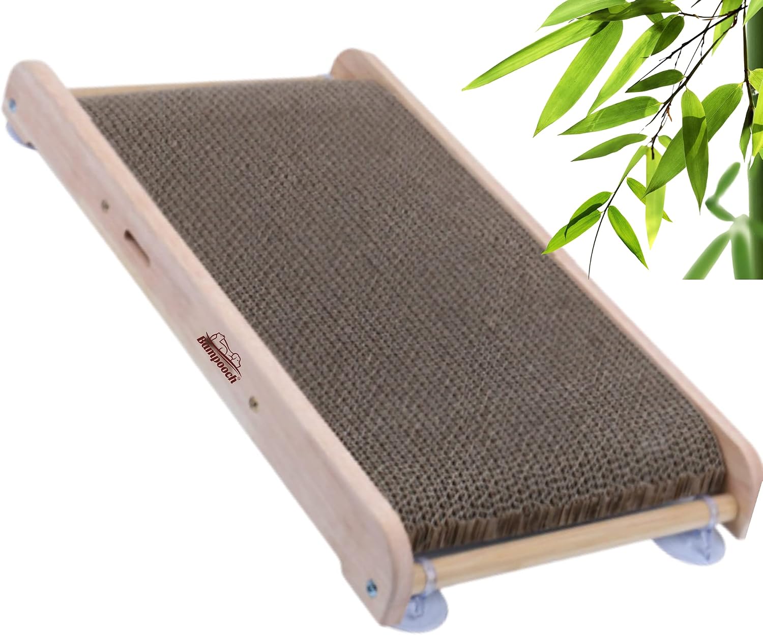 Bampooch Cat Scratching Post/Board for Wall Mounted or Floor Use - Recycled Cardboard Furniture Scratch Deterrent for Good Behaviour