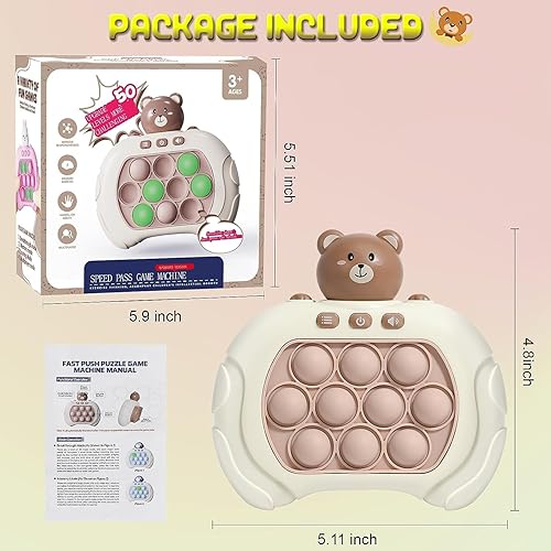 Miniatura 6 de Serie de consolas competitivas de burbujas de empuje rápido, juegos de bolsillo de mano, juguetes de juego de empuje rápido, máquina de juego de