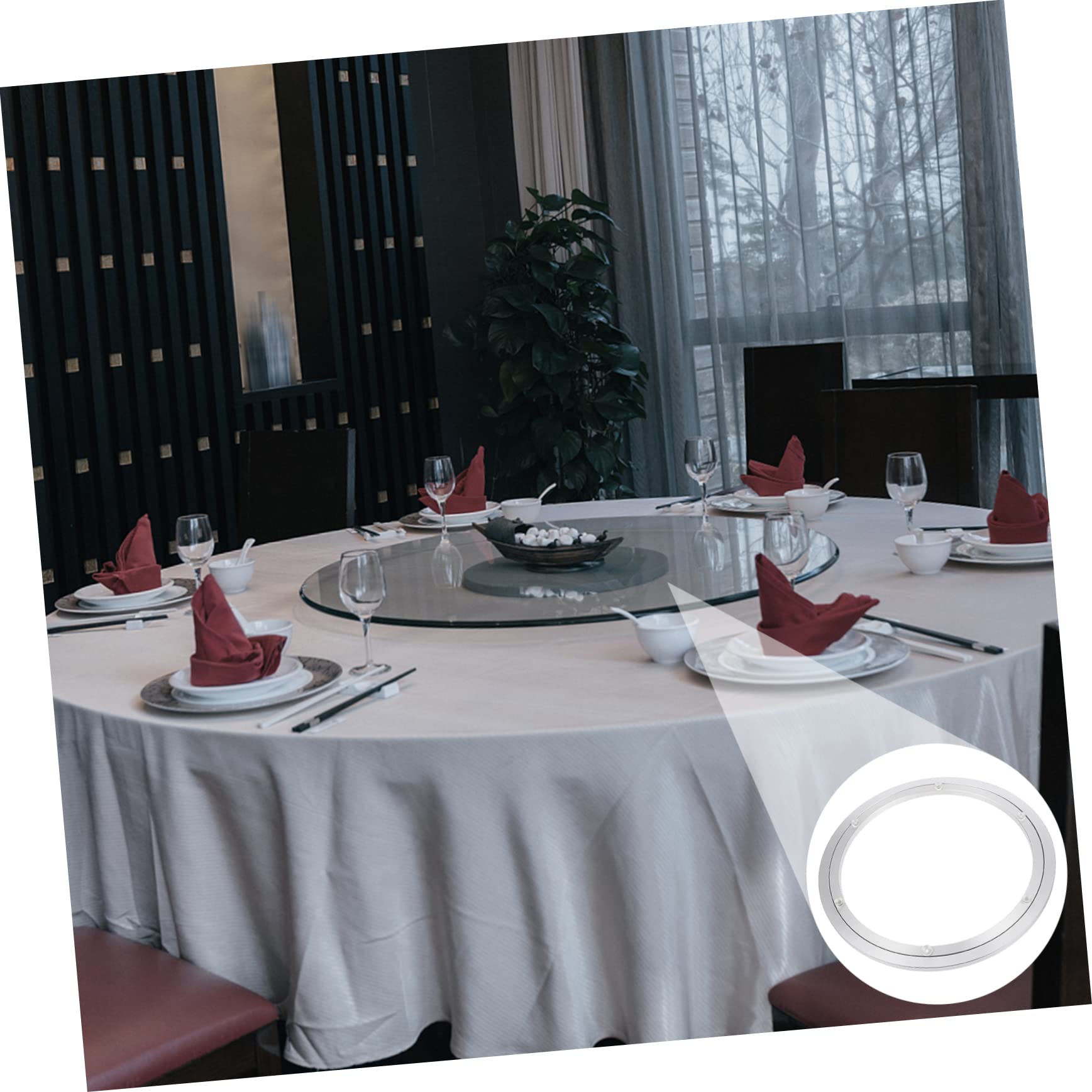 GLEAVI Cuscinetto per Giradischi Rotondo Base per Giradischi Domestica Professionale per Uso Casalingo e Ristorante