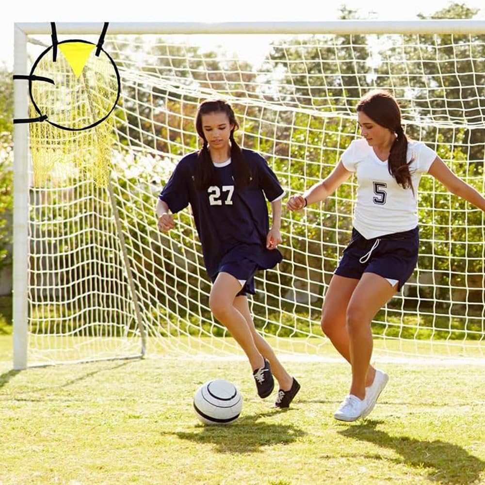 2 Piezas Amarillo Red de Objetivo de Fútbol para Entrenamiento - 45 x 60 cm - Práctica de Tiro y Ejercicios