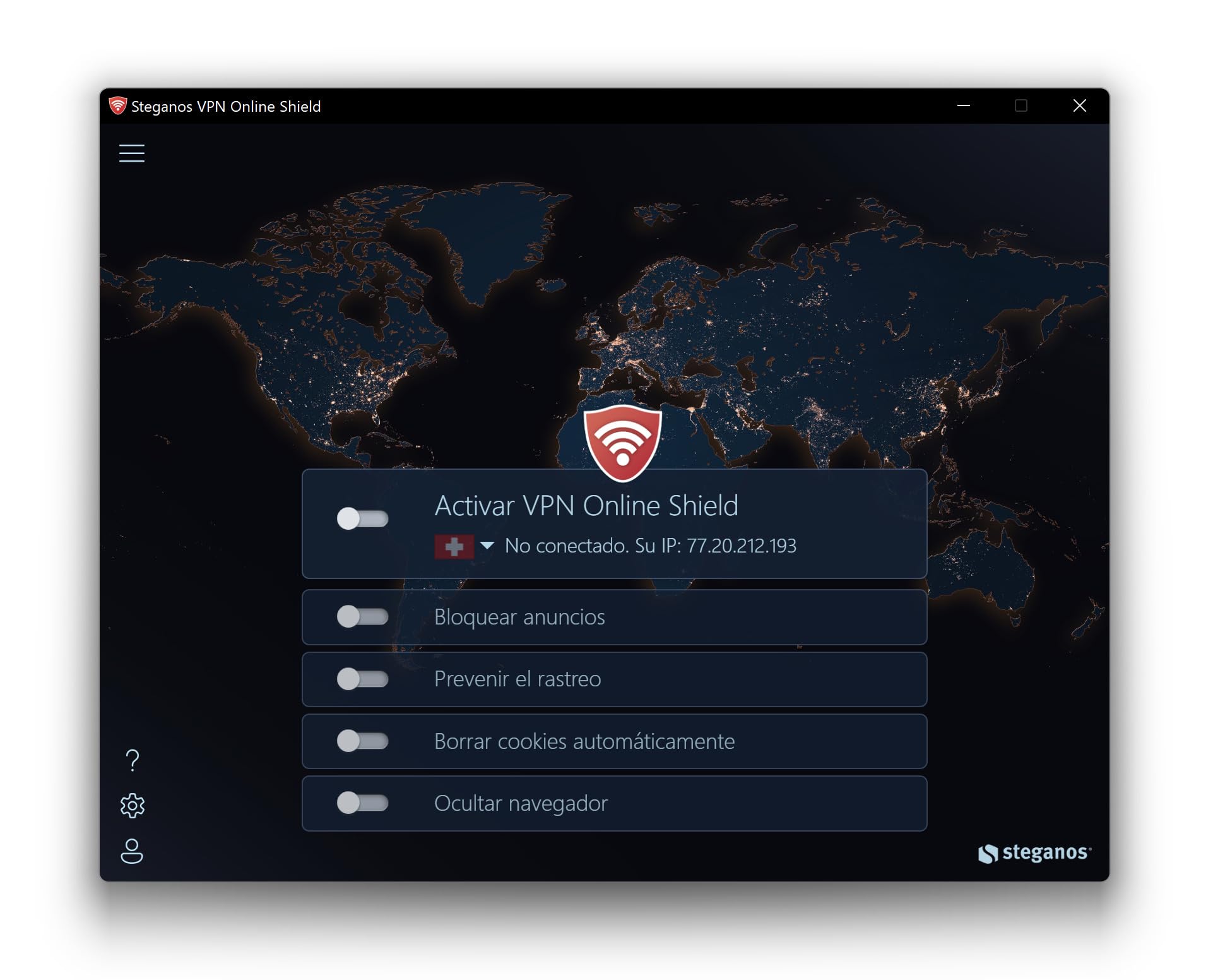 VPN Software | Steganos | VPN | Navegación anónima | Licencia anual para 5 PCs | Windows 11 , 10 | Mac