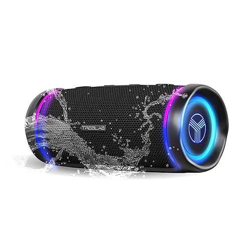 TREBLAB HD77 Bluetooth Speaker - Powerful 360° Sound with Impactful