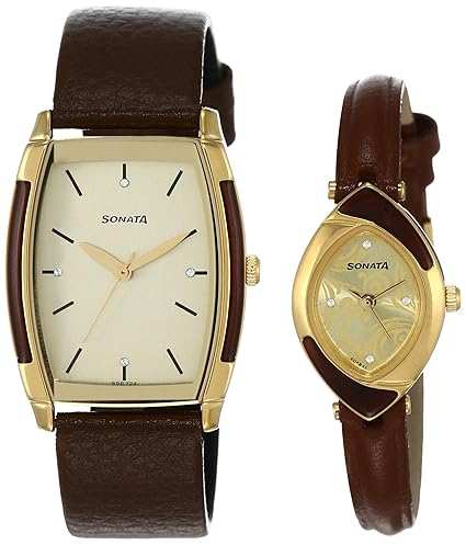 Sonata Analog Silver Dial Unisex Watch -NK70808069YL01