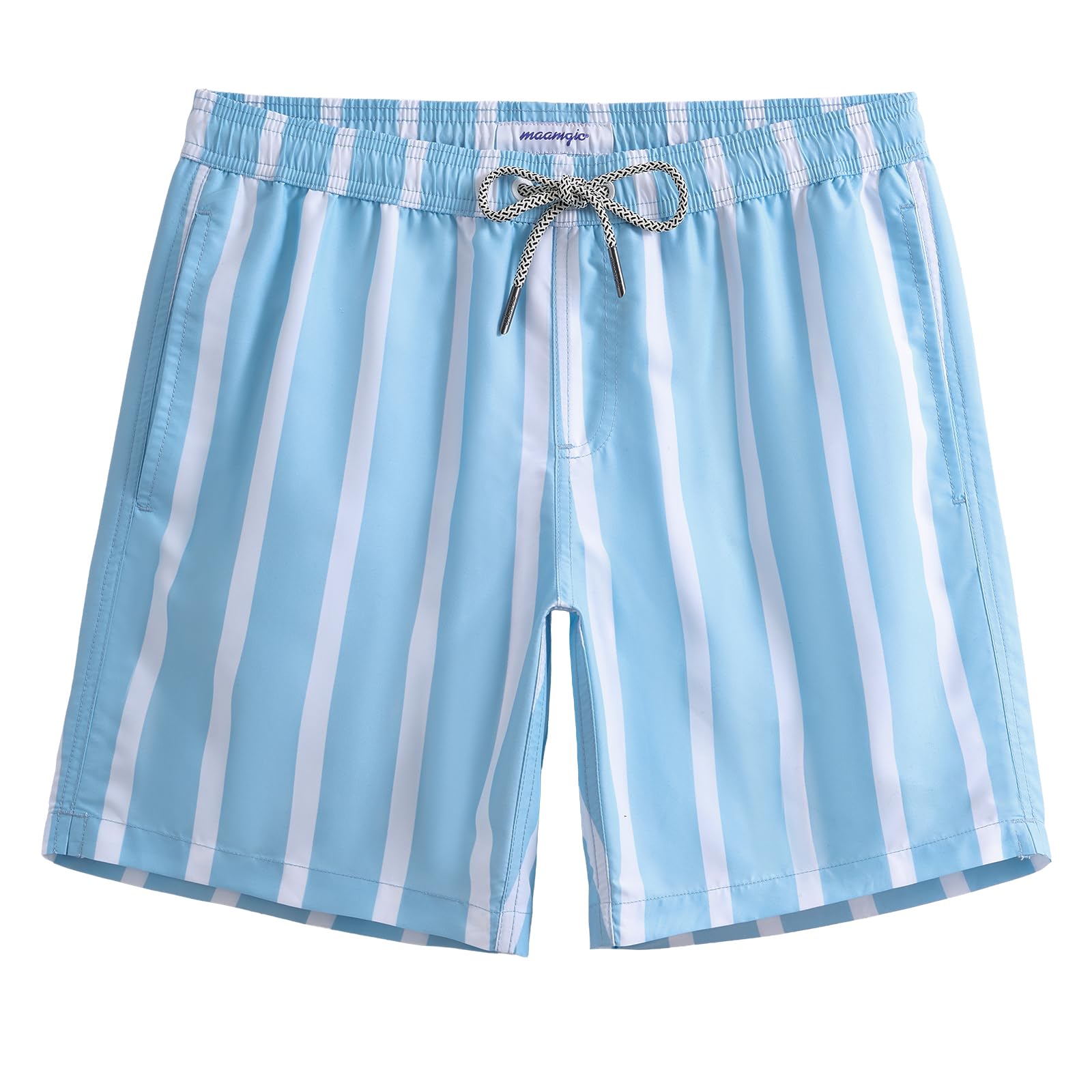 maamgic Mens Swim Trunks Quick Dry Swim Shorts with Mesh Lining Funny Swimwear Bathing Suits 7inch