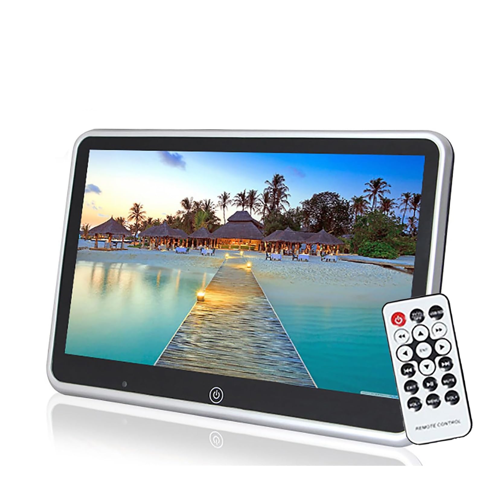 Moniteur D'appui-tête-8/10,1/11,6 Pouces | Écran de divertissement for siège arrière, lecteur MP5 de voiture, Compatible avec casque(8″)