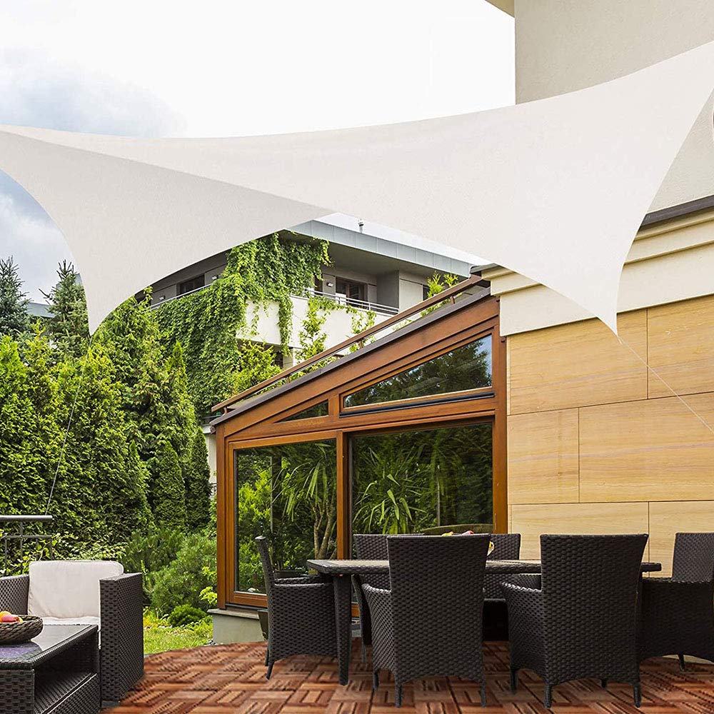 Weißes Sonnenschutznetz für Gewächshäuser Garten Pflanzen Rasen - atmungsaktives hitzebeständiges & Sichtschutz ideal für Fenster und Außenbereiche.