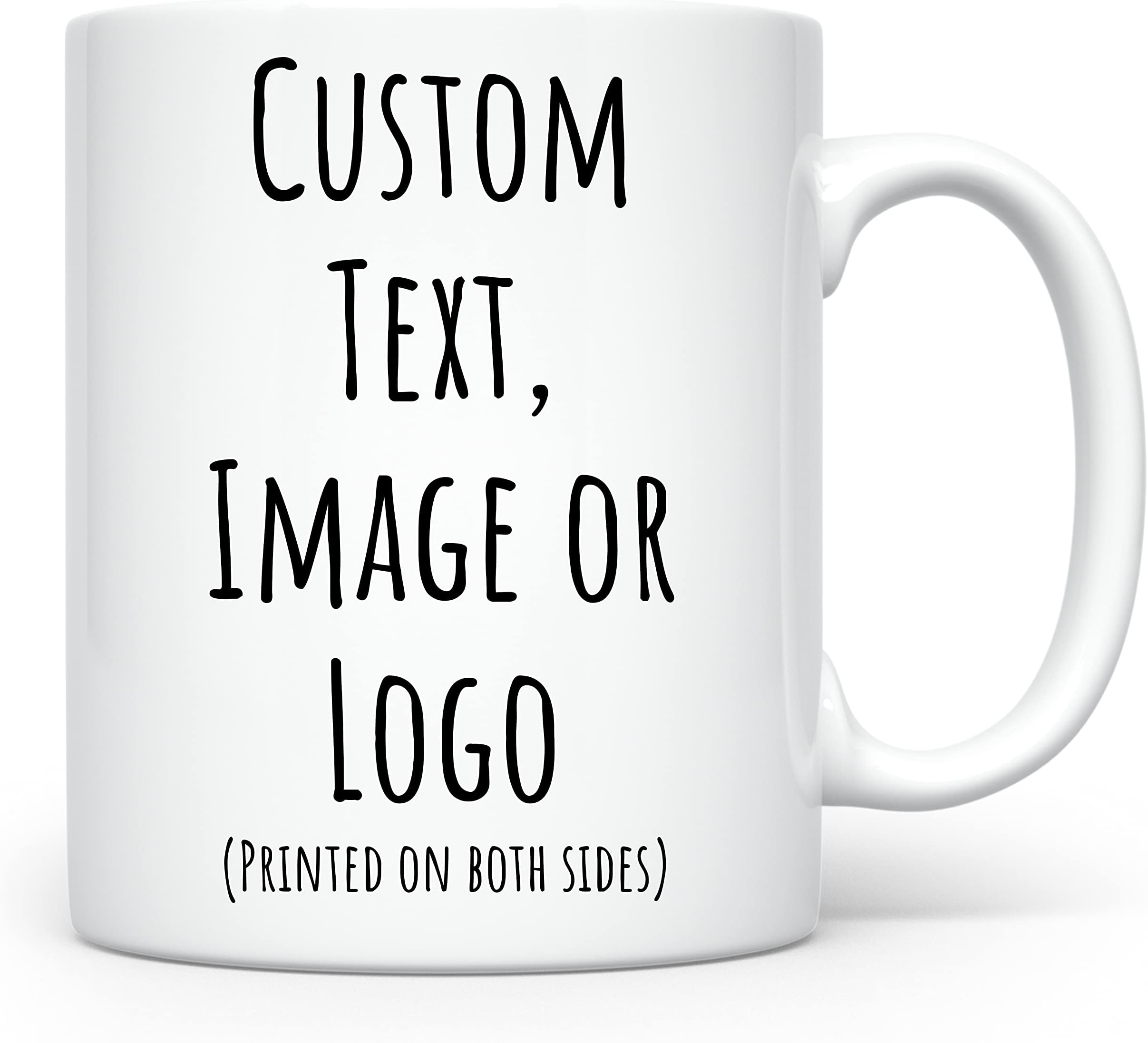 White Ceramic Photo Mug 15 Ounces Unique Designs Custom