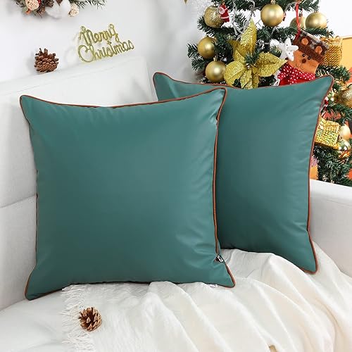 Miniatura 7 de howdy textile Fundas de almohada impermeables para exteriores, de piel de silicona, resistentes a la decoloración, resistentes a la decoloración,