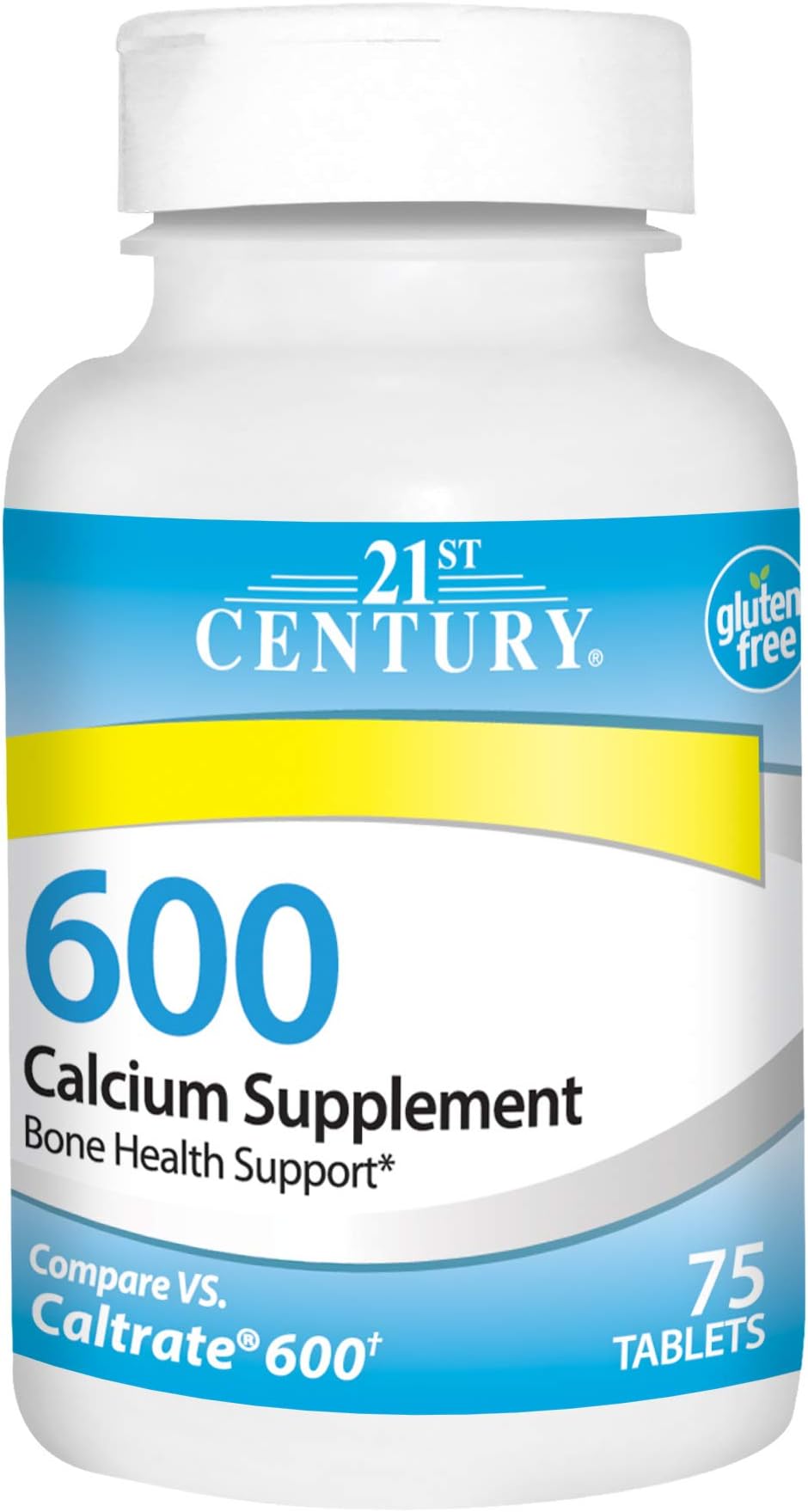 21st Century Calcium Supplement, 600 mg, 75 Count Health