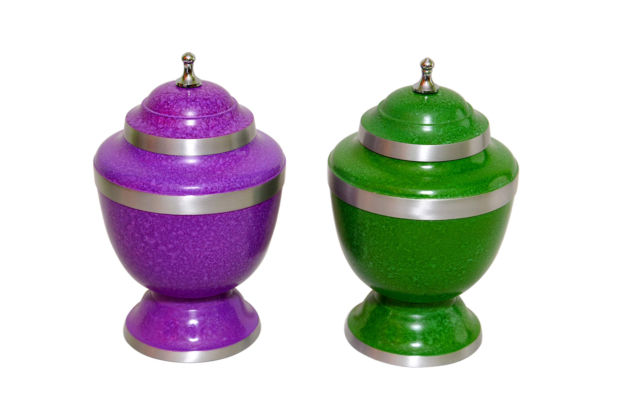 Urne funéraire en aluminium pour cendres d'adultes et animaux de 17 cm