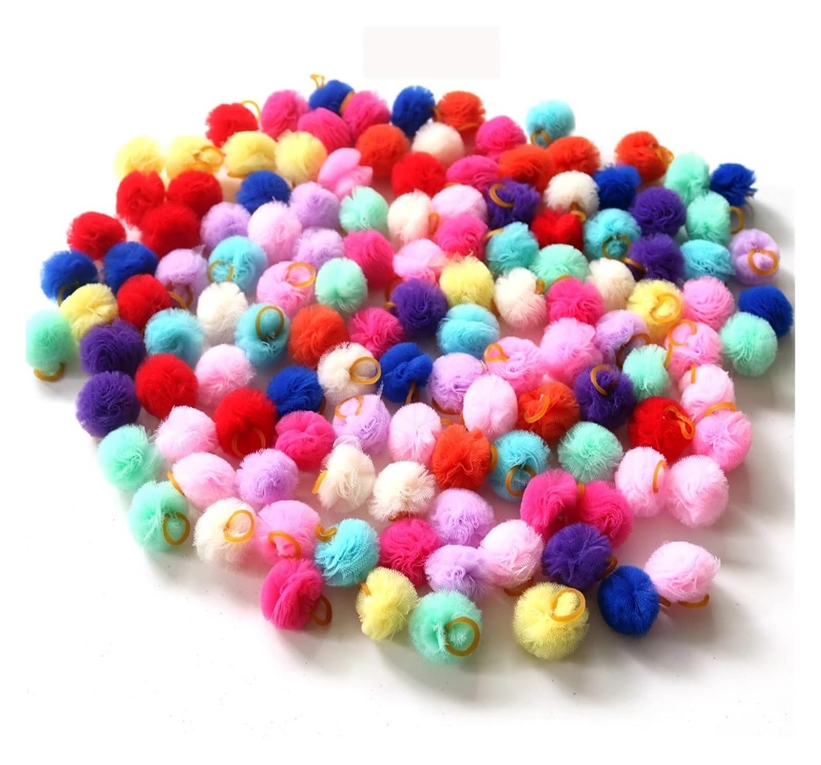 YXADGML Dog Bows 10pcs /20pcs/30pcs Various Style Pet Dog Bows Pet Hair Bows Rubber Bands with Diamond Dog Bow Grooming Supplies(Mix colour-01,30pcs)