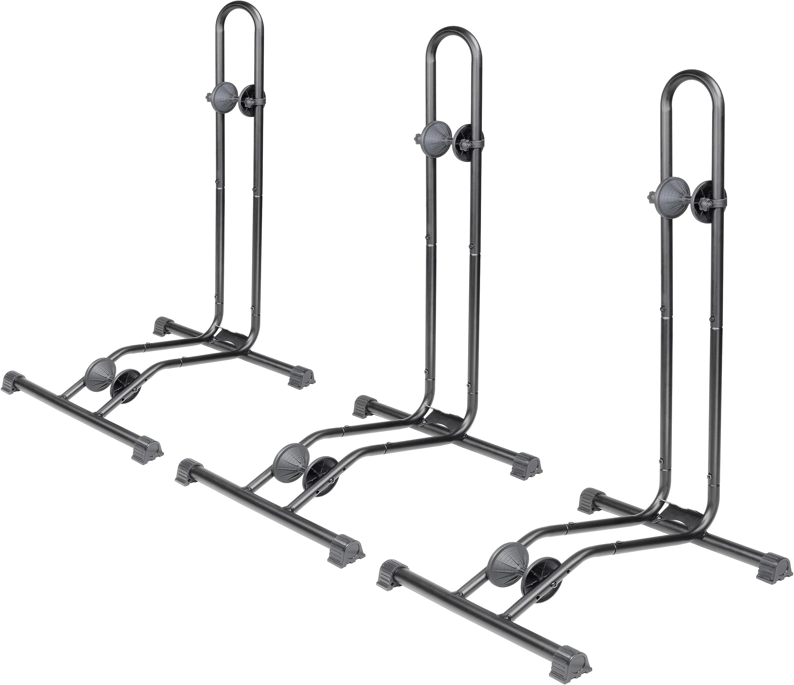 BikeHand Bike Floor Stand Parking Rack Stand - for 24"-29" Mountain MTB & Road Bikes Bicycles Indoor Outdoor Garage Storage - Classic New Version for 3 Bikes