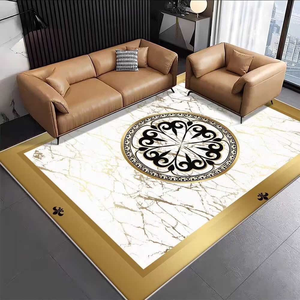 Tapis antidérapant résistant aux taches en velours de luxe