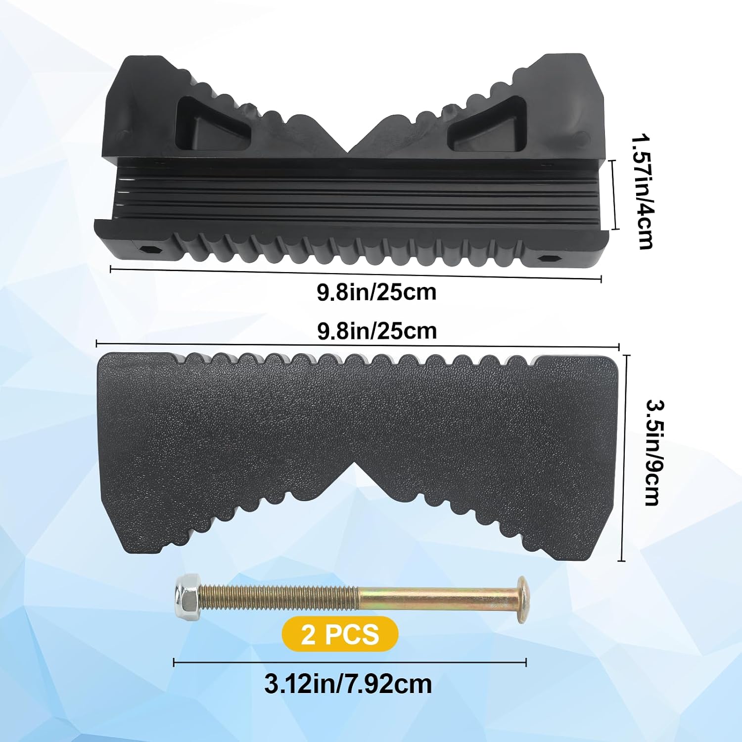 Rubber Ladder Stabilizer for Extension Ladders, Pole & Trunk Support | Heavy-duty rubber material | Textured grip surface | Outdoor durable design | Easy installation