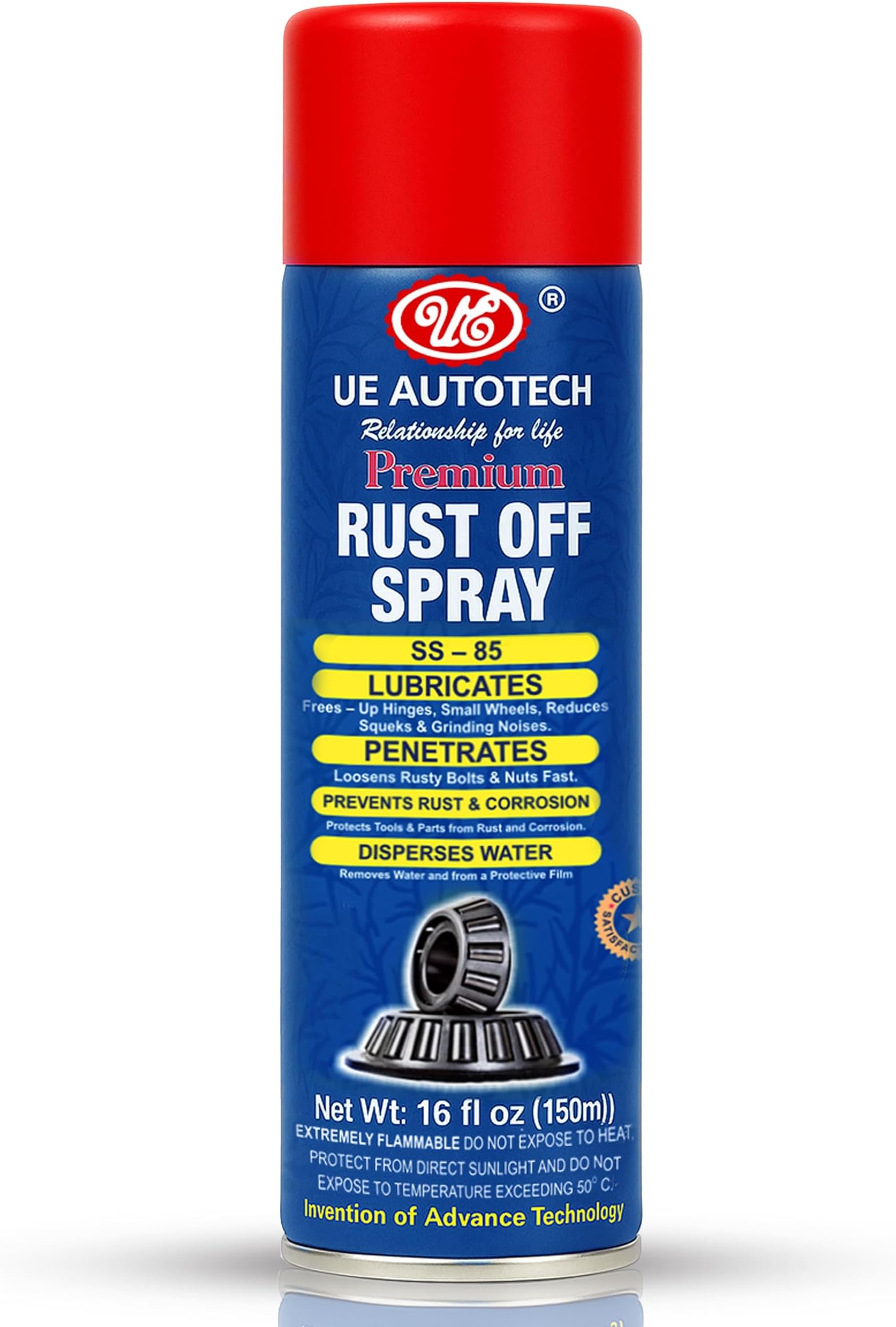 UE Premium Rust Off Spray Car Care Spray Rust Loosener Maintenance and Lubricant Multi-Function 150 ML