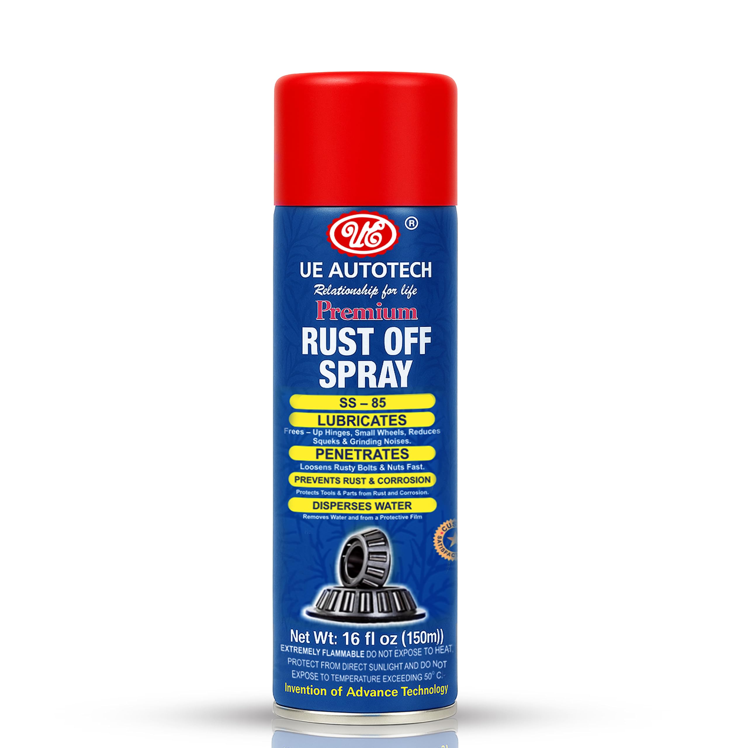 UE Premium Rust Off Spray Car Care Spray Rust Loosener Maintenance and Lubricant Multi-Function 150 ML