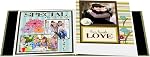 Pioneer 8-Inch by 8-Inch Postbound Fabric Frame Cover Memory Book, Sage Green