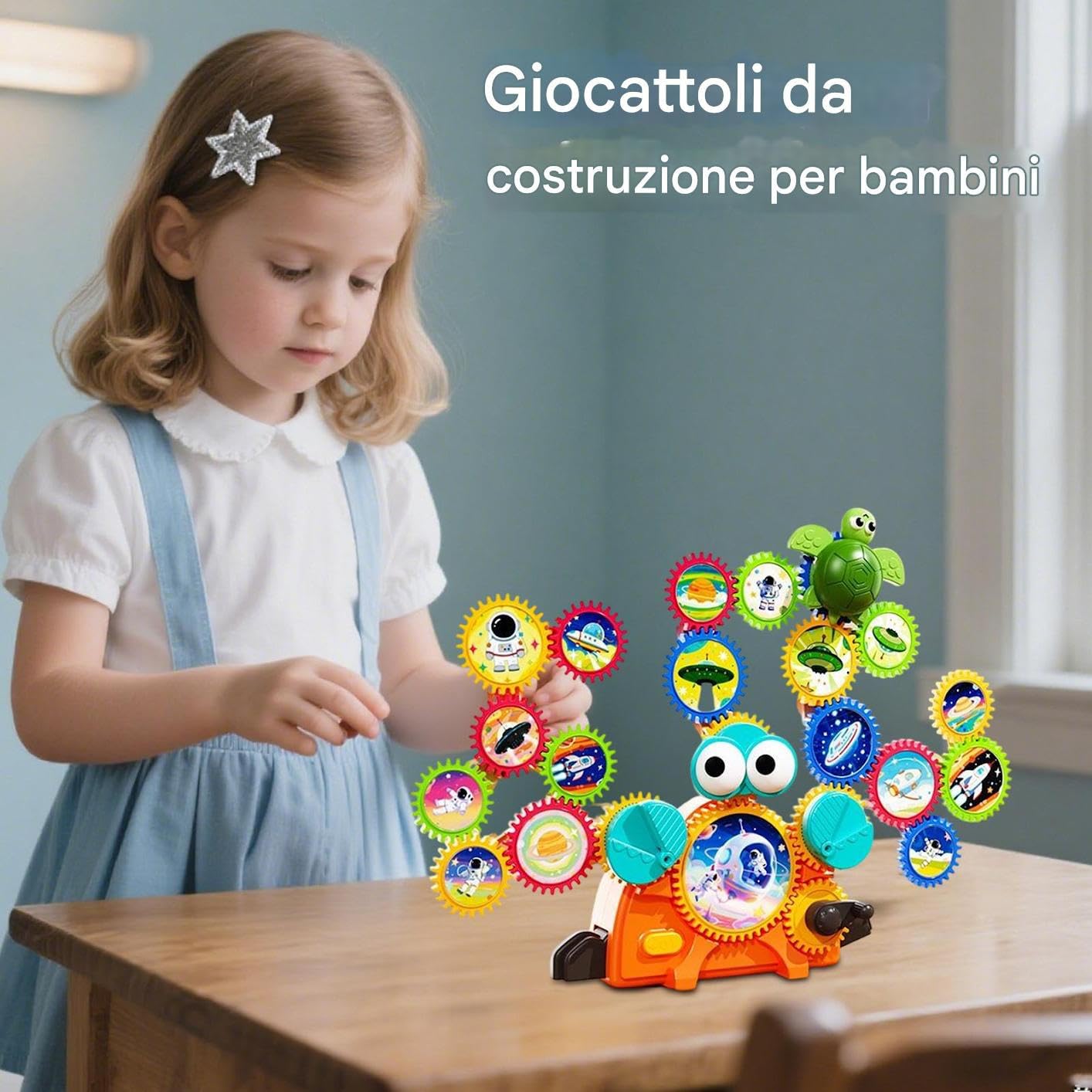 Generico Giochi ad Ingranaggi attività Educative | Giocattoli STEM Da Costruzione Per Ragazzi E Ragazze Feste Di Compleanno Casa Scuola Infanzia Scuola Viaggio Spiaggia