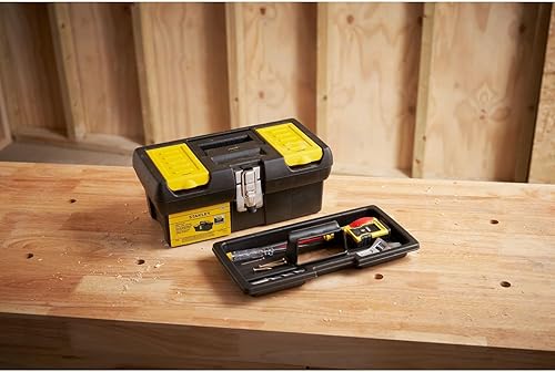 Miniatura 4 de STANLEY Caja de herramientas serie 2000 con pestillo de metal, 2 organizadores de tapa, bandeja portátil para herramientas, 12.5 pulgadas, 1-92-064