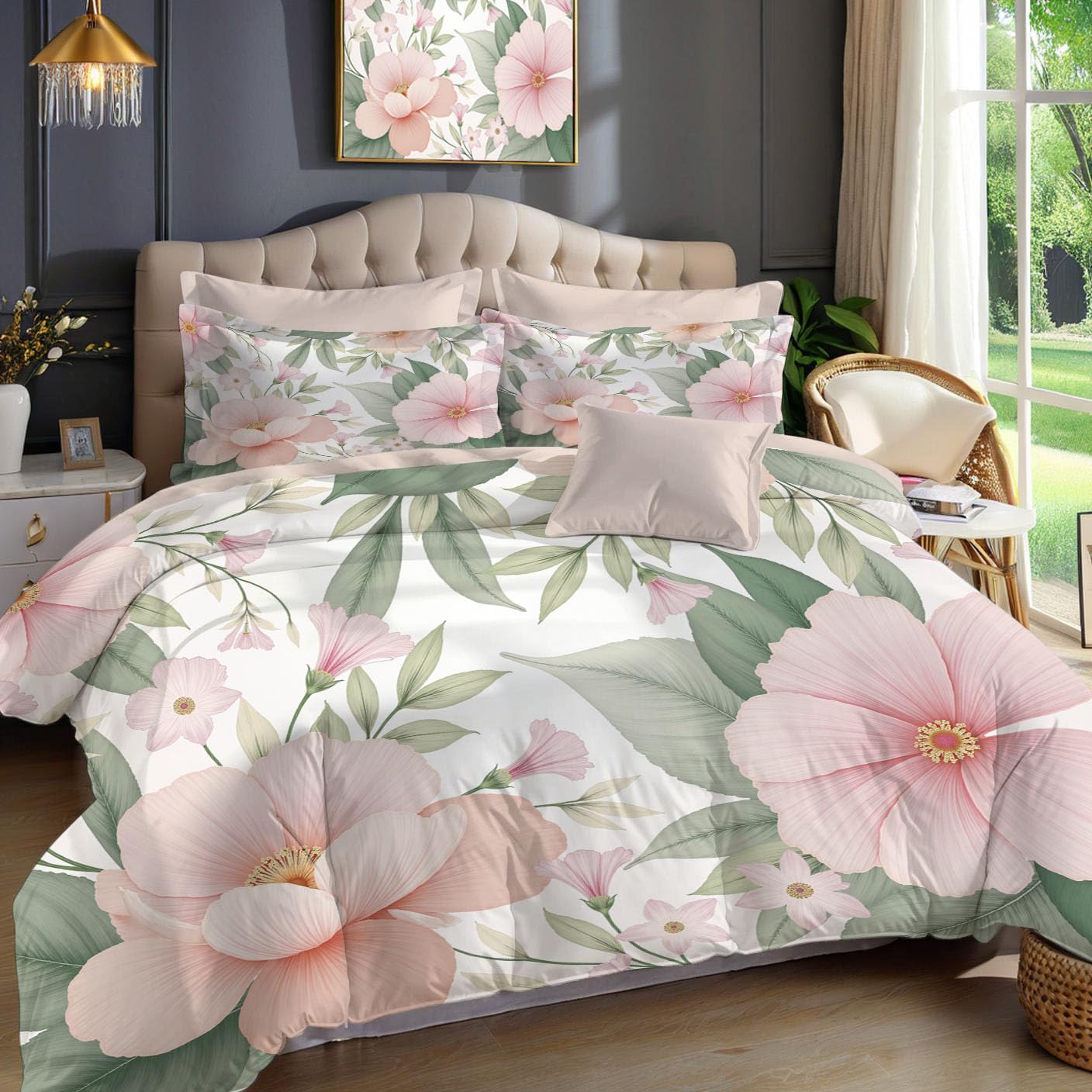 Housse de couette 220x240 fermeture éclair pour enfiler votre couette sans effort