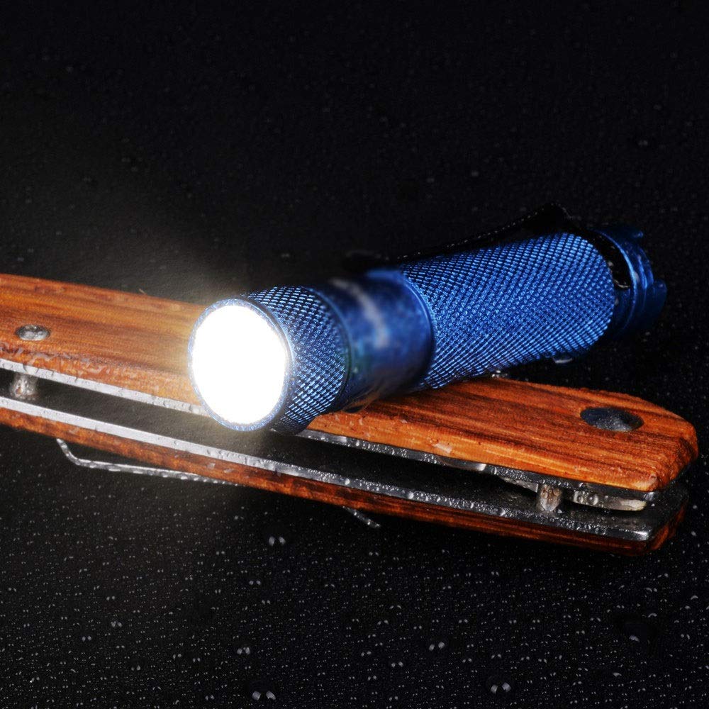 Linterna LED de Bolsillo portátil Llavero a Prueba de Agua Antorcha Linterna súper pequeña (Color : A) (B) (B)