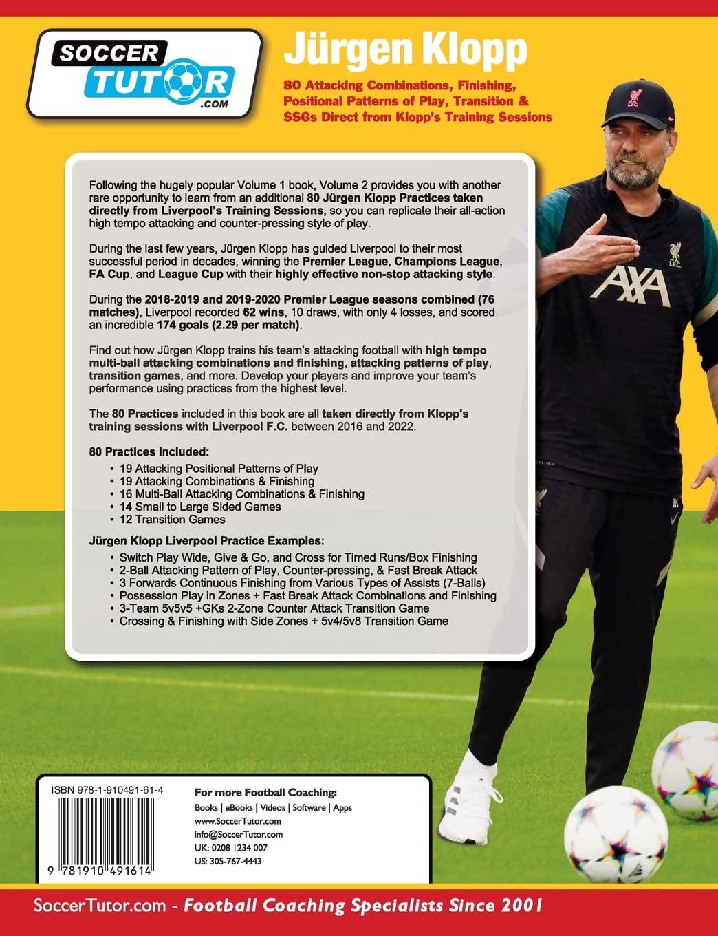 Jürgen Klopp - 80 Attacking Combinations, Finishing, Positional Patterns of Play, Transition & SSGs Direct from Klopp's Training Sessions (Volume)