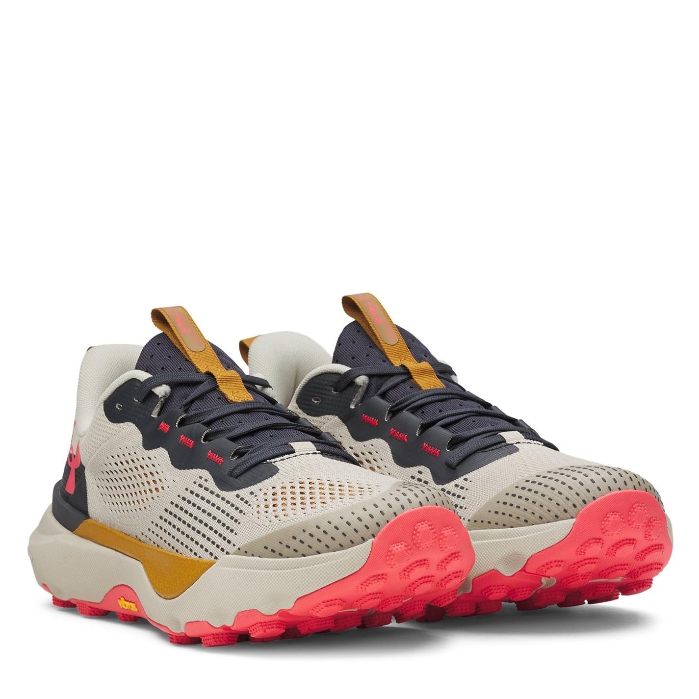 Under Armour Infinite Pro Trail Zapatillas para Correr Zapatilla Trail Unisex Khaki Base/Anthracite/Racer Red