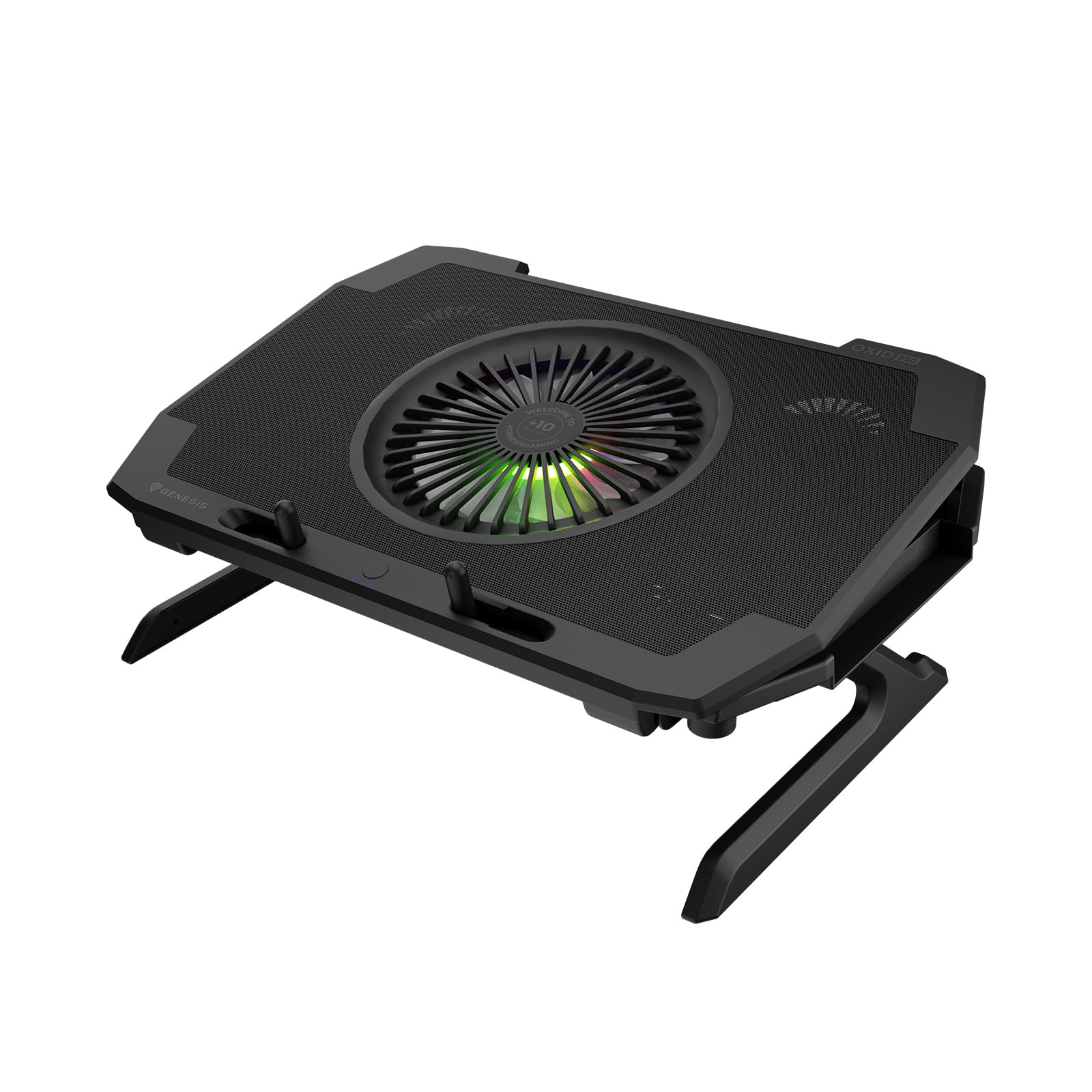 genesis BASE REFRIGERADORAS OXID 850 RGB 15.6"-17.3" USB, 5 VENTILADORES