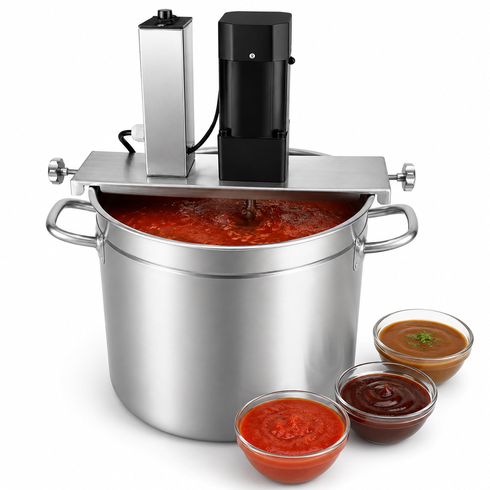Mélangeur de sauce commercial, agitateur automatique 0-60 tr/min 35L
