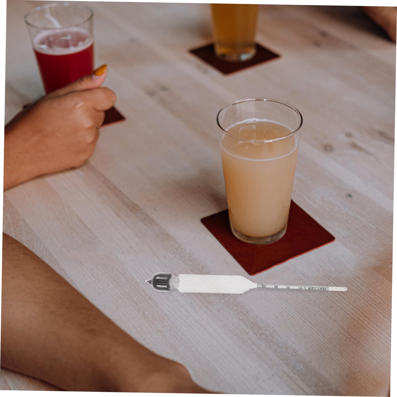 MOLUCKFU Glass Lactometer Hydrometer for Milk Specific Professional Kitchen Tool