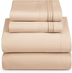 Hearth & Harbor Full Size Sheets - 4 Piece Bed Sheet Set, Hotel Luxury Double Brushed Bed Sheets - Extra Soft Bedding Sheets & Pillowcases, Full, Magenta