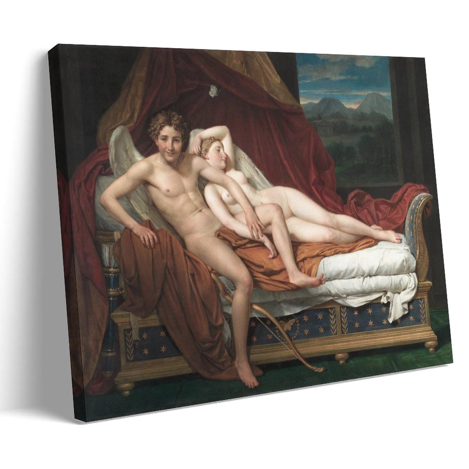 Impression sur toile Cupid And Psyche David | Finition premium - 7