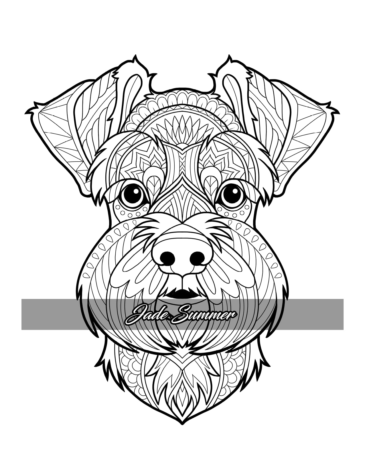 Amazing Dogs Coloring Book: Beautiful Dogs, Adorable Puppies, and Relaxing Designs for Adults and Teens - Image 4