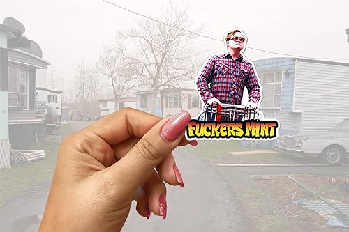 Miniatura 3 de Trailer Park - Paquete de 2 calcomanías de burbujas para niños (paquete de 2) Somethings Fucky & Fuckers Mint Stickers, mercancía oficial de Trailer