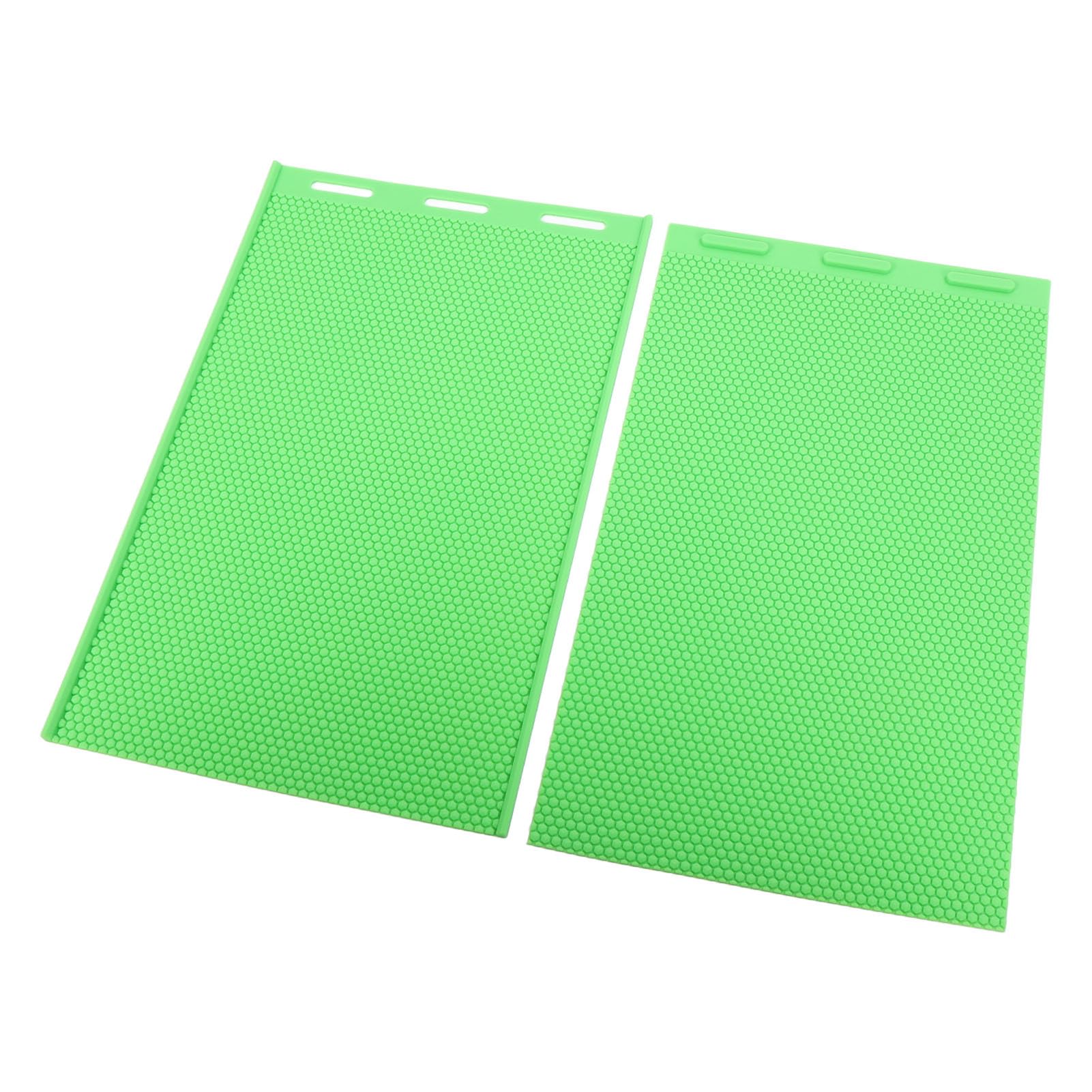 Ejoyous Foglio di Cera d'api, Materiale Siliconico, Pressa Flessibile per Cera d'api Facile Produzione di 2 Pezzi per Apicoltori e Appassionati di Fai da Te (GREEN)