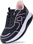 QAUPPE Womens Walking Shoes with Arch Support Orthotic Running Tennis Sneakers for Plantar Fasciitis Heel and Foot Pain Relief Nursing Shoes